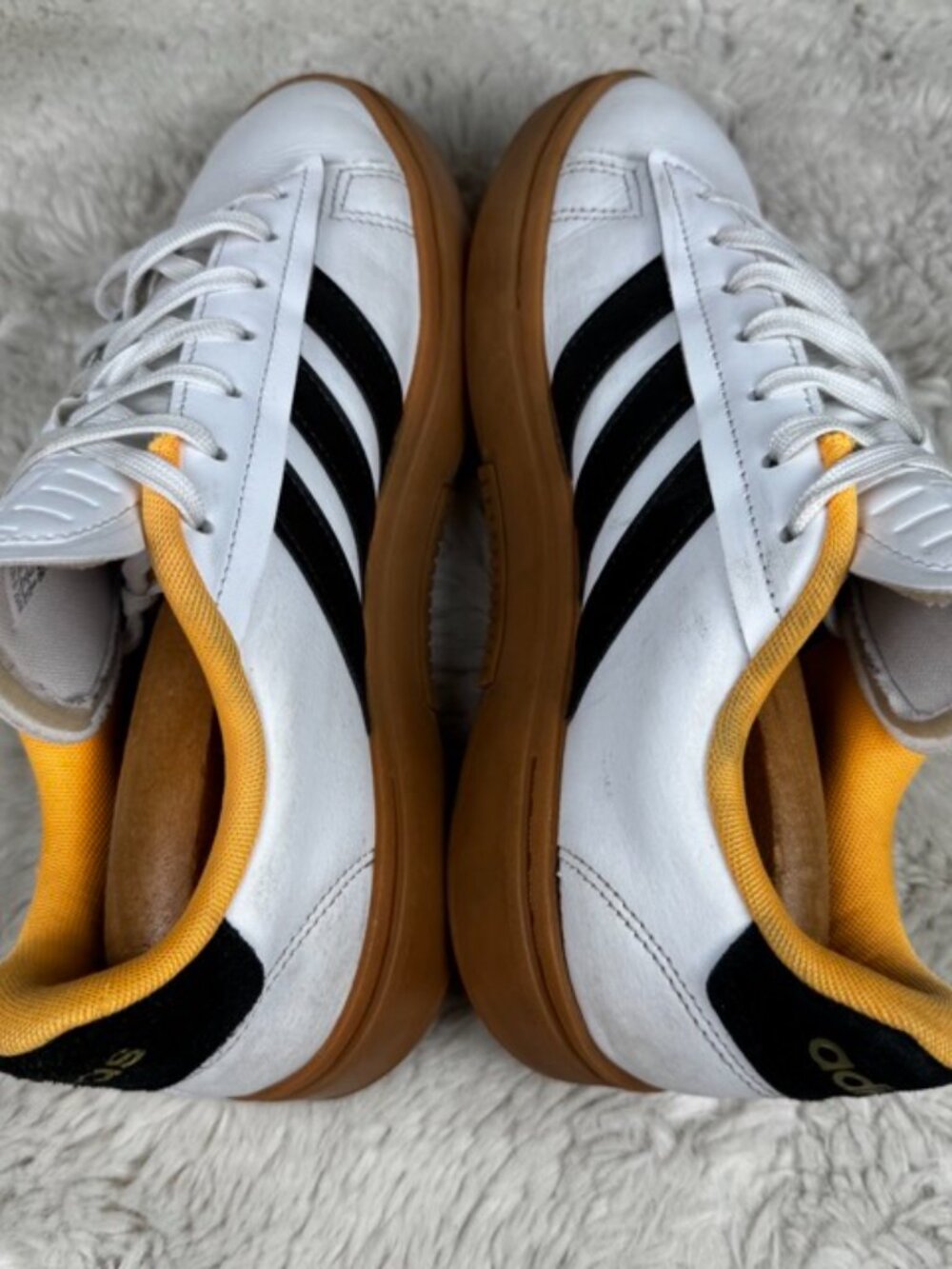 Adidas Grand Court Alpha White Flash Orange 2022 GX8165 Women's Size 8 Gum Sole - Picture 8 of 9
